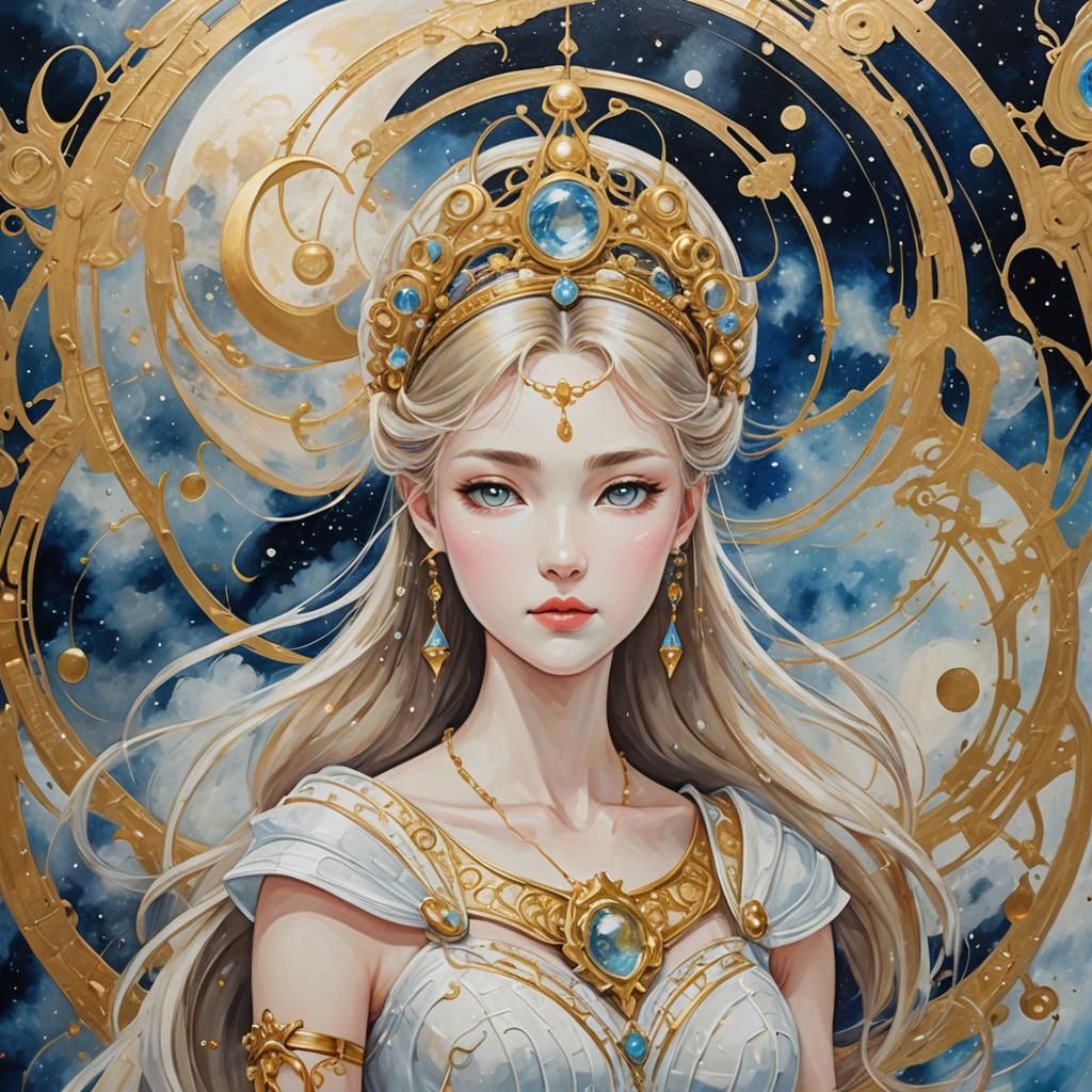 Princess Serenity of the Moon Kingdom: Abstract Art