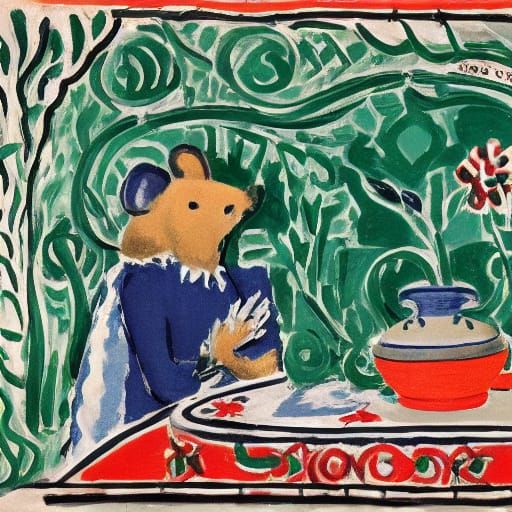 Melody Nelson Mouse, Cubism and Fauvism Styles