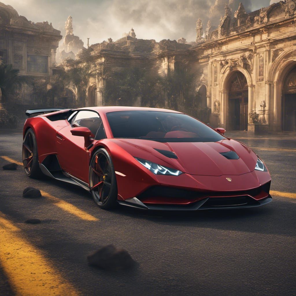 Red Lamborghini Huracan