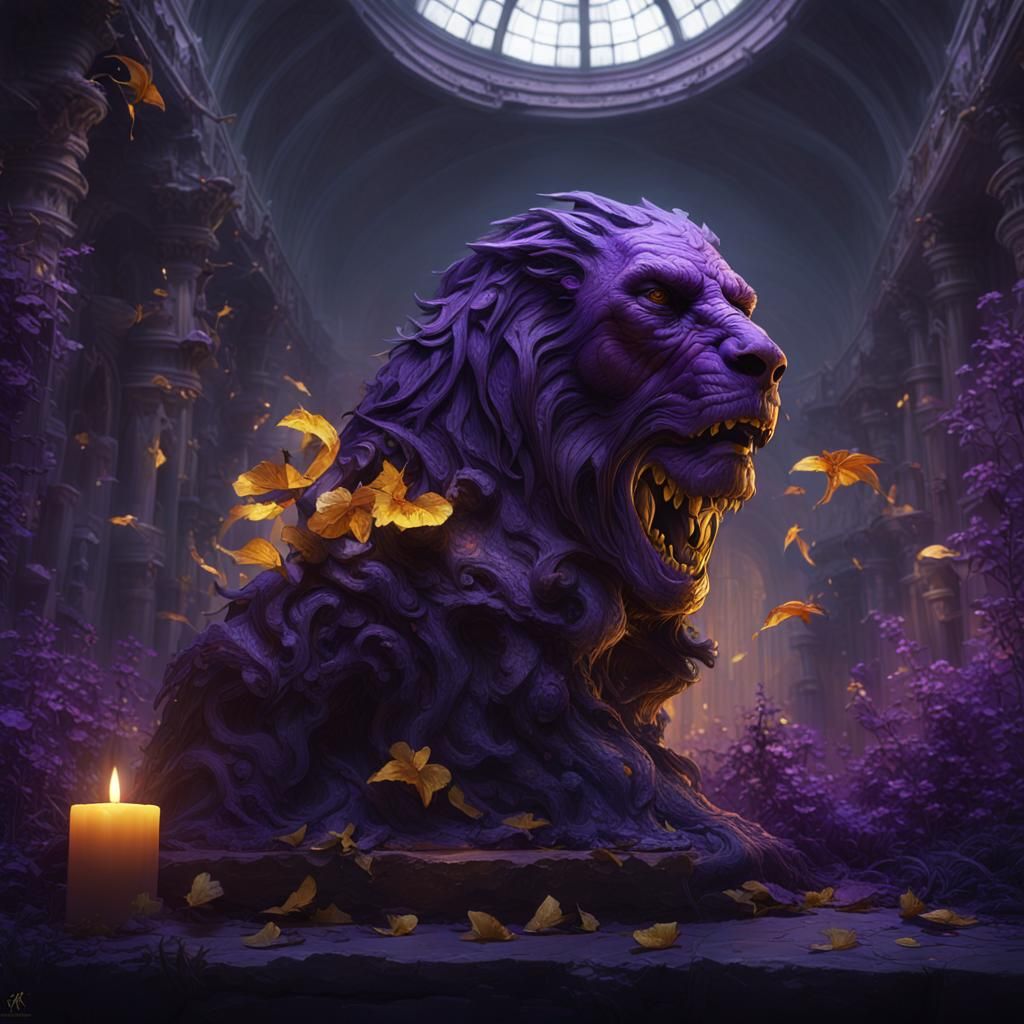 Fiery Wings in Dark Fantasy Style