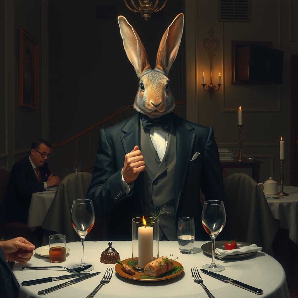 Charming Rabbit Deceives Dinner Guests