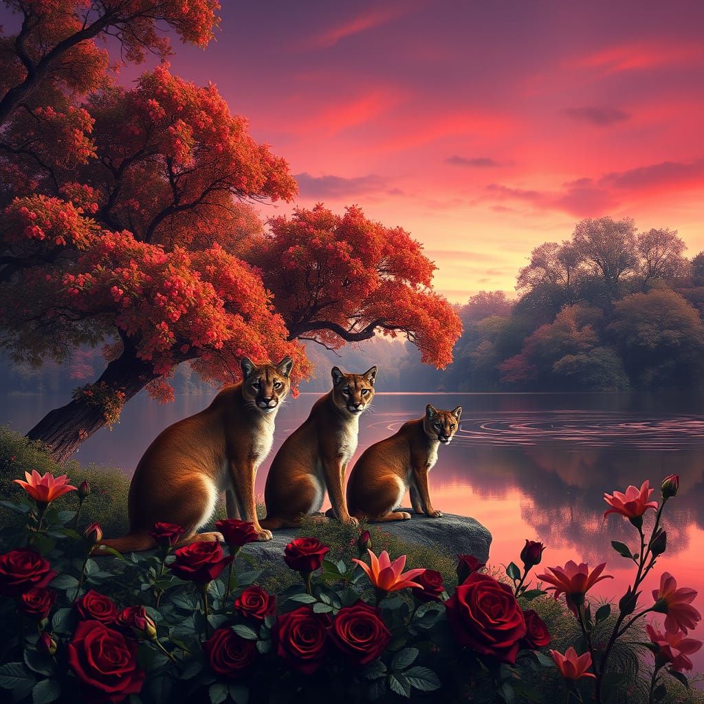 Fantasy Summer scene,