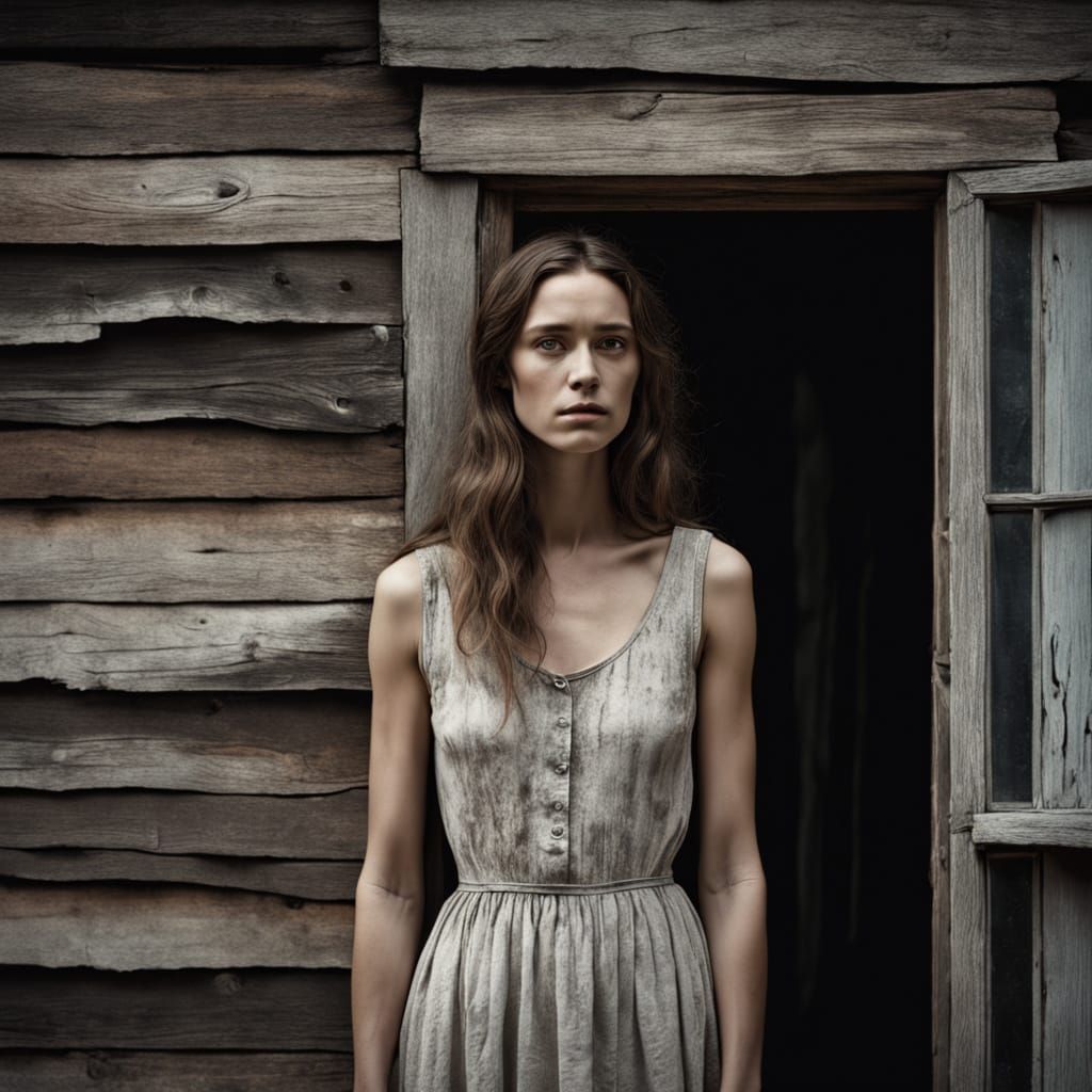 Surreal Portrait of a Woman in Quiet Contemplation