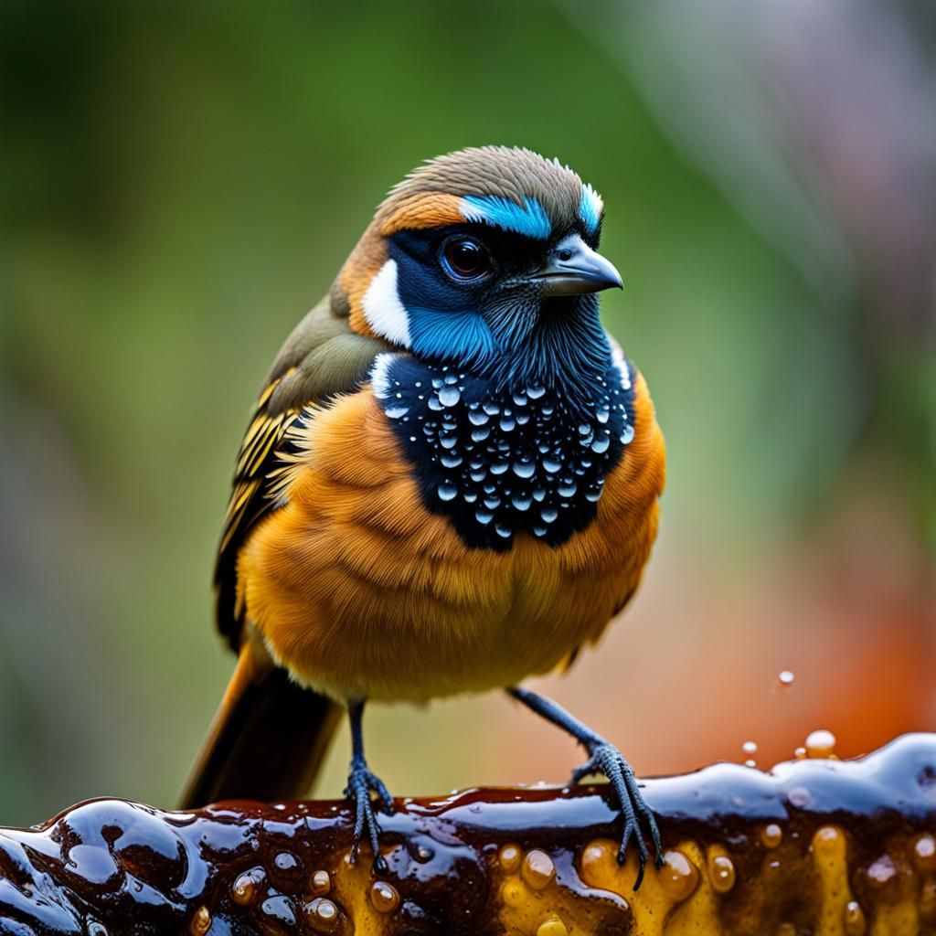 Macro Photograph of Copsychus Malabaricus Bird in Forest