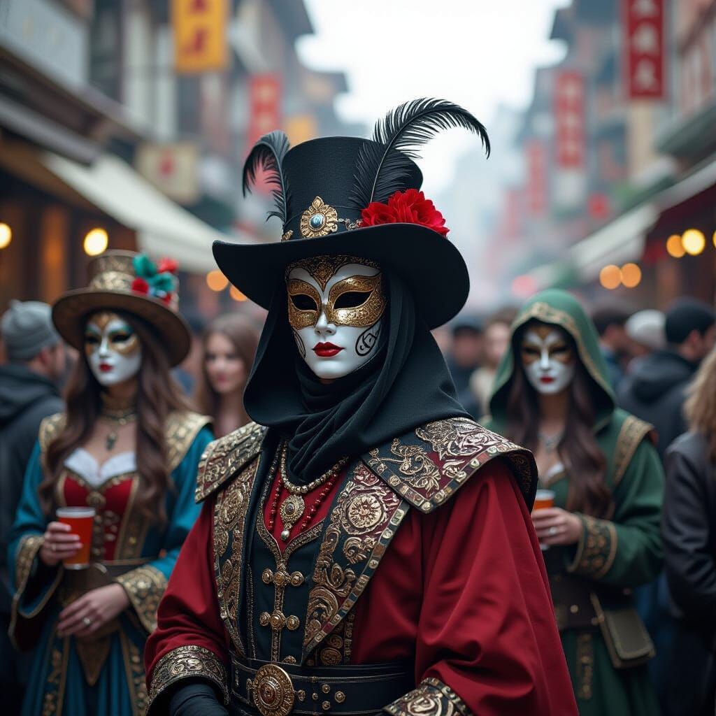 Elaborate Costumes & Masks at Vibrant Festival