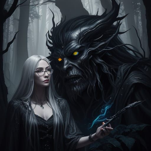 Handsome Man Confronts Evil Ink Demon Doppelgänger in Dark F...