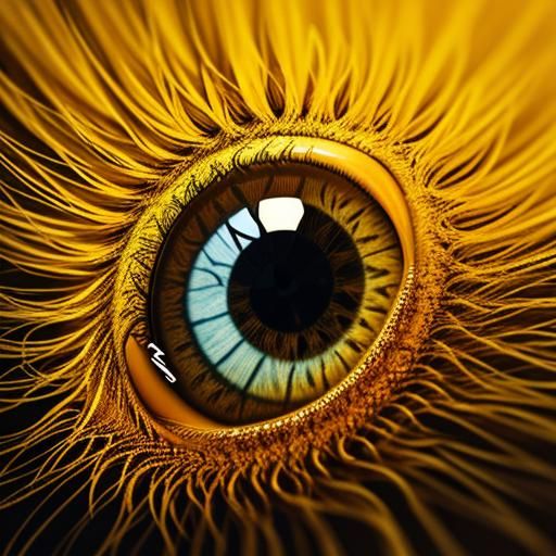 Abstract Dreams in Yellow and Brown