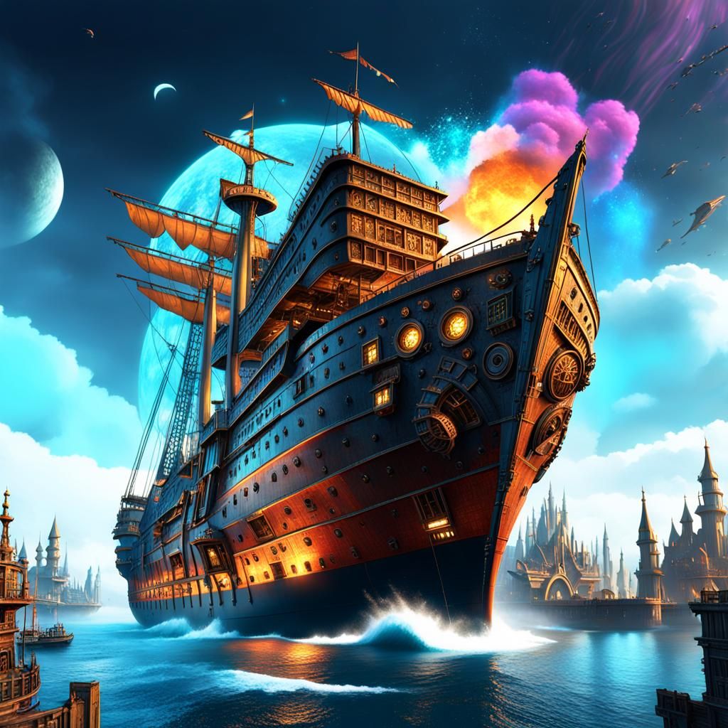 Arcane Punk Spaceship: Gothic Meets Future Fantasy