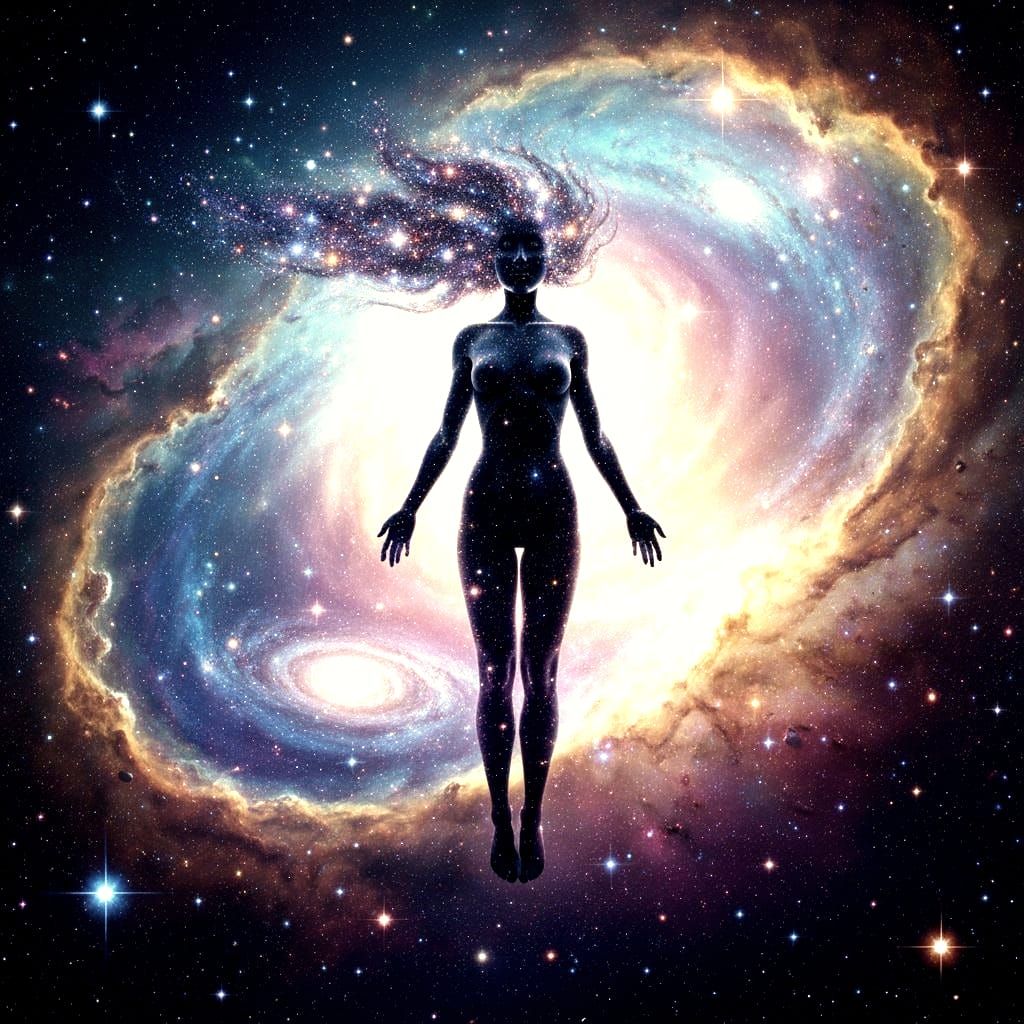 Galactic Space Soul with Starlight Hair