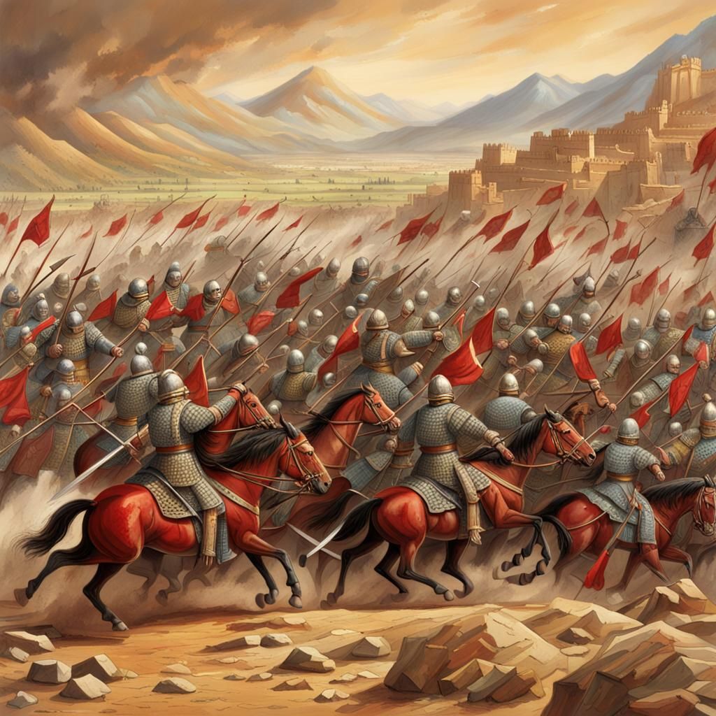 Ancient Battlefield: Persian Cavalry and Ming Dynasty Army