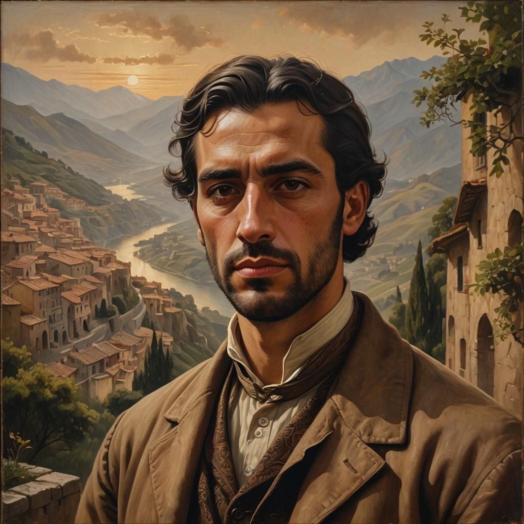 Hyper-Realistic Portrait in Renaissance Oil Painting Style