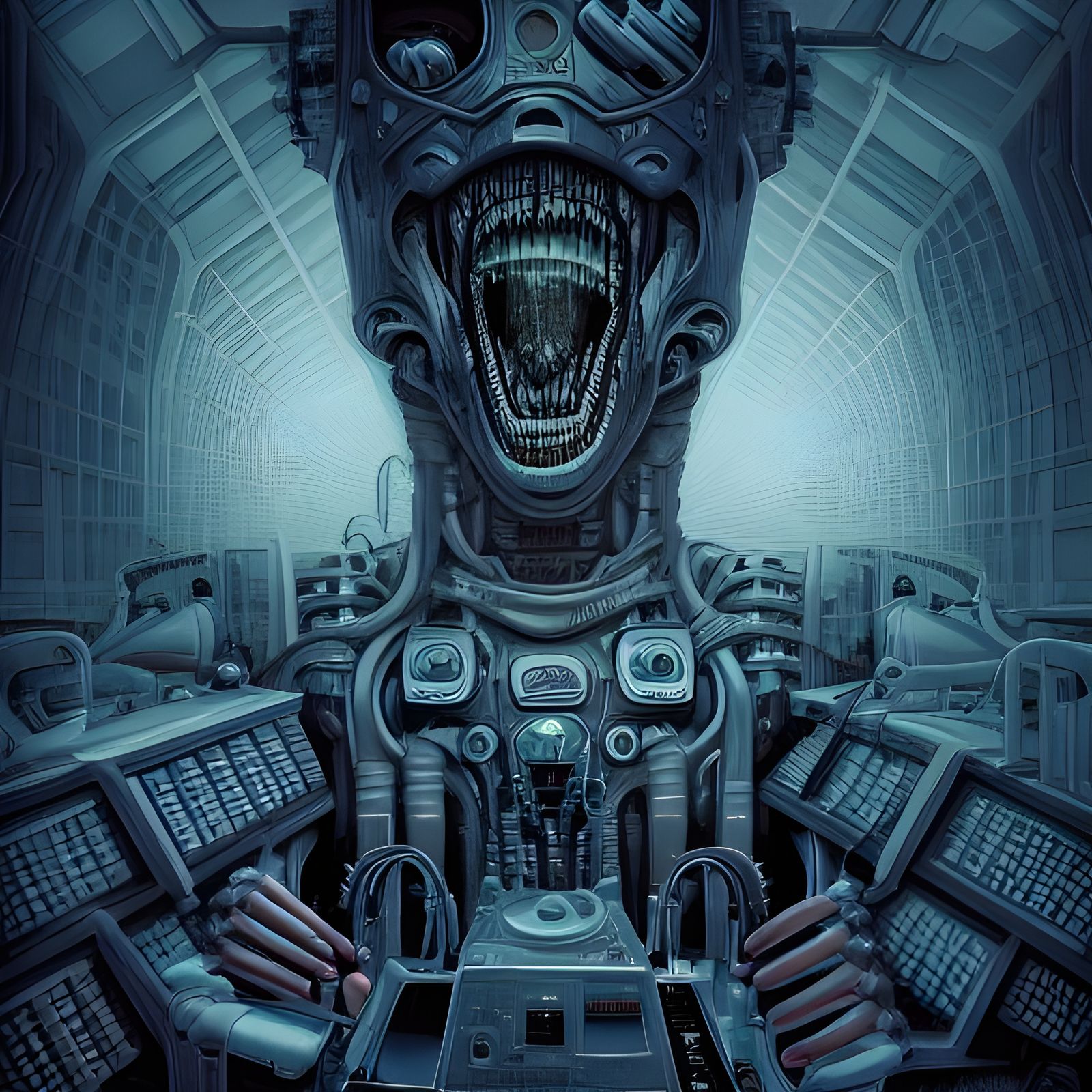 Dystopian Machine World Inspired by Harlan Ellison