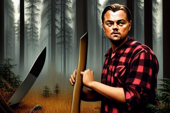 Leonardo DiCaprio as Lumberjack: 3D Portrait