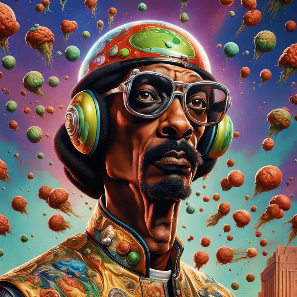Snoop Dogg Invades Mars: Hyperrealistic Concept Art