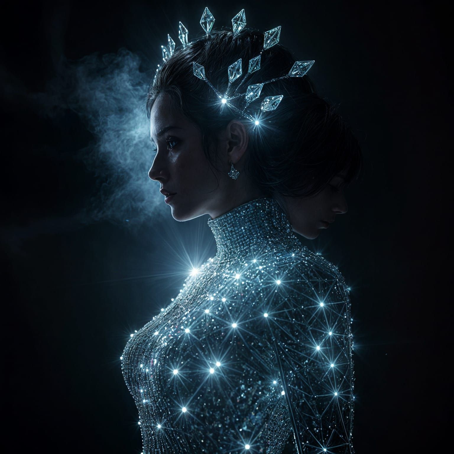 Crystal Queen in Dark Radiant Armor