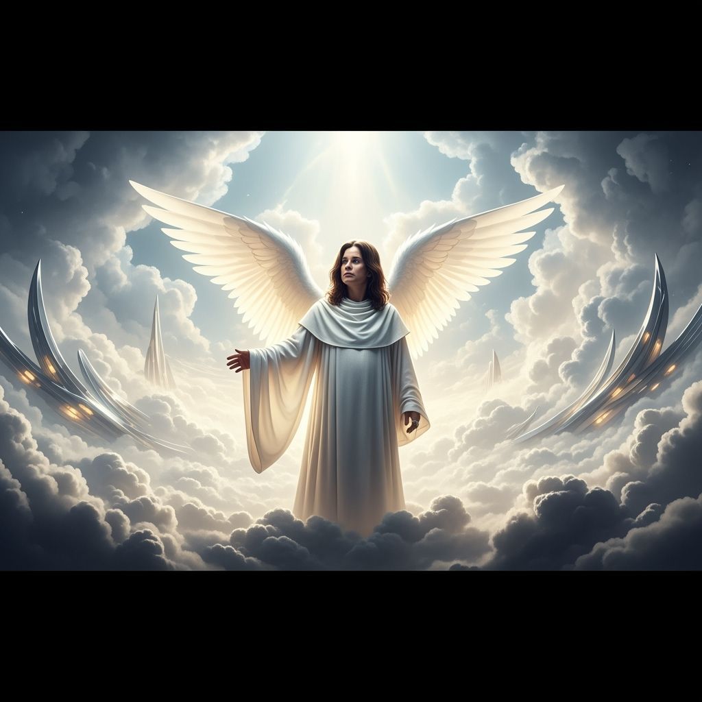 Ozzy Osbourne in Heaven with Golden Wings