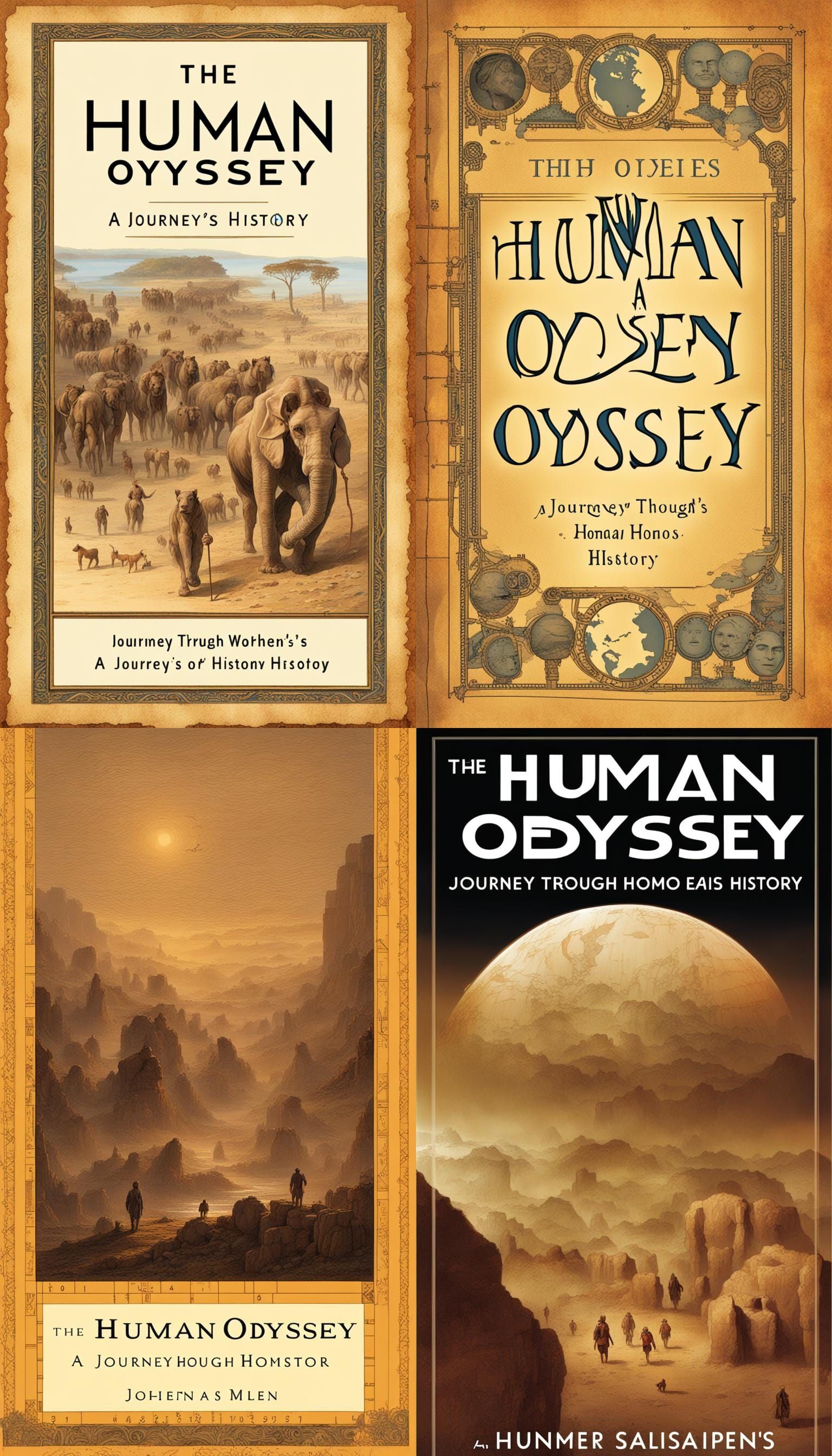Ebook Cover: The Human Odyssey - A Journey