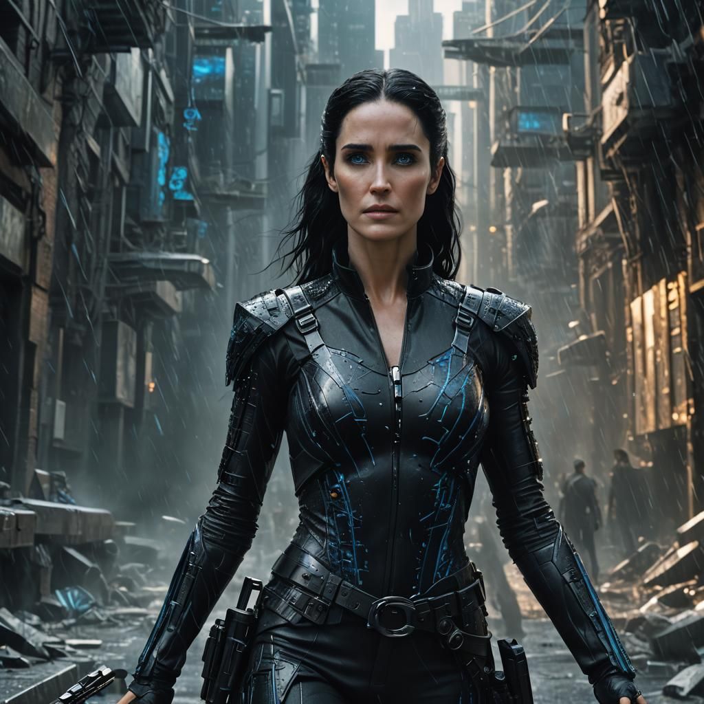 Jennifer Connelly as Trinity: Matrix-Inspired Portrait