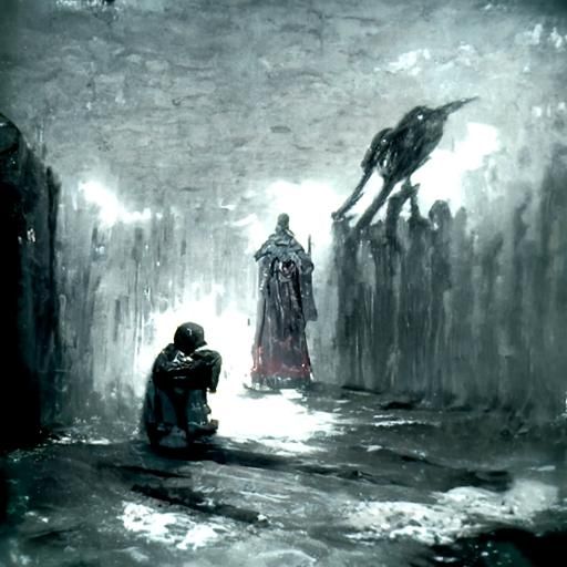 Haunting Solitude: A Horror Illustration