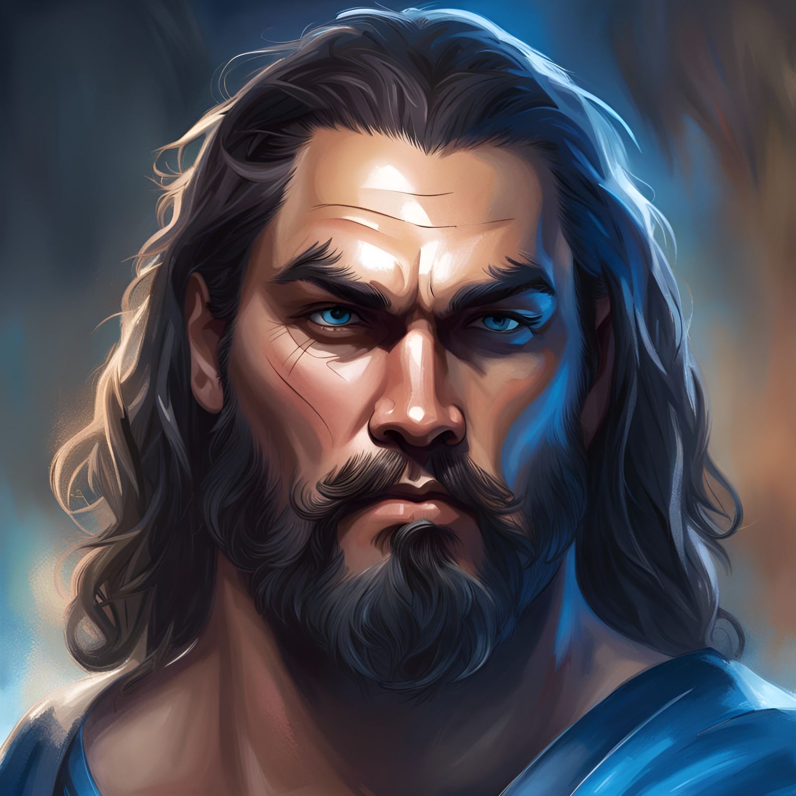 Greek Gods Portrait in Hyperdetailed Art Nouveau Style