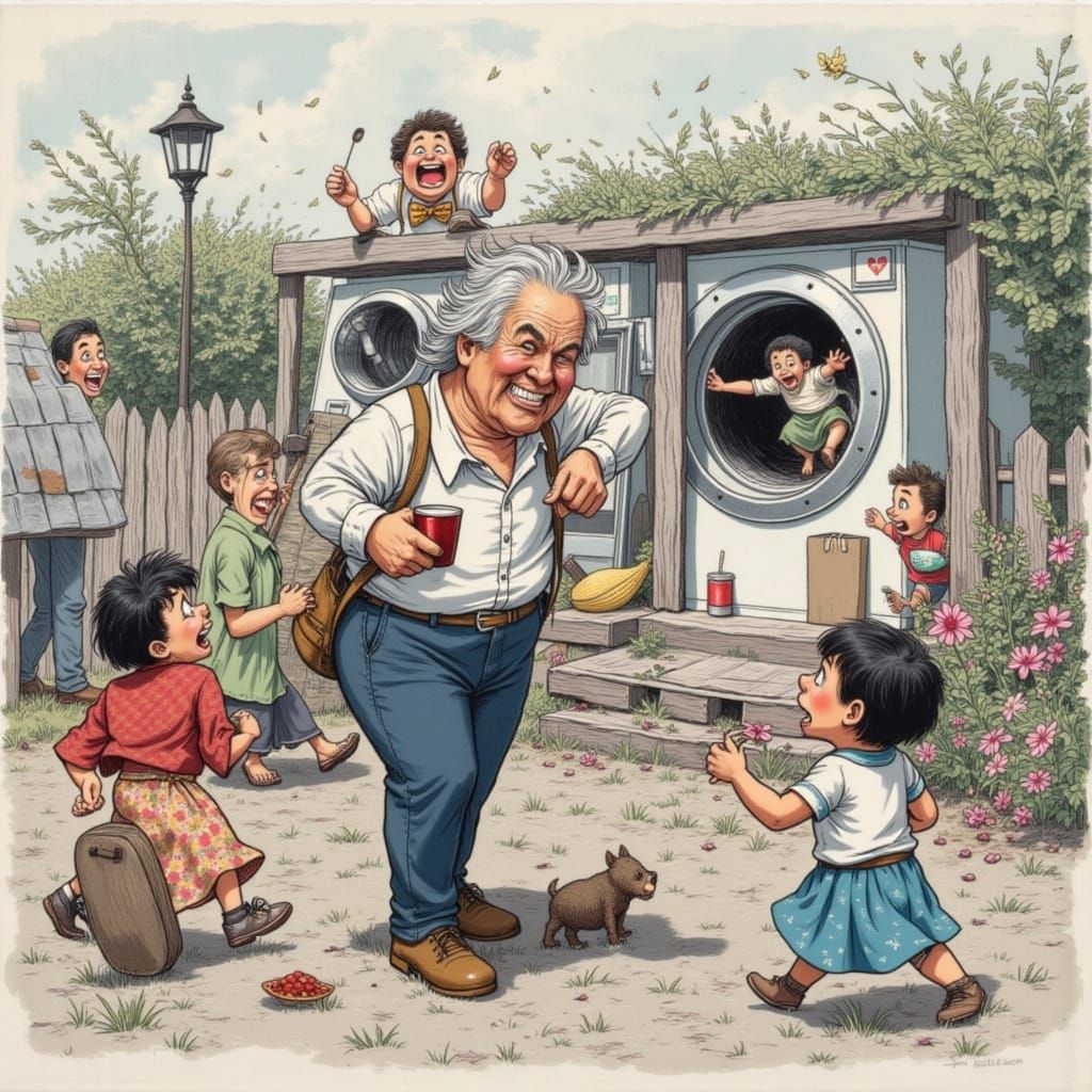 Crazy Laundry Day with Angry Meemaw