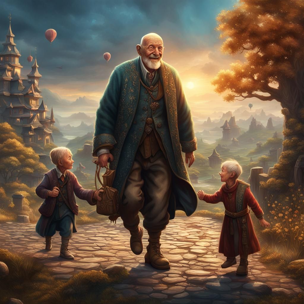 Grandfather's Joy: A Fantasy Concept Art Reunion