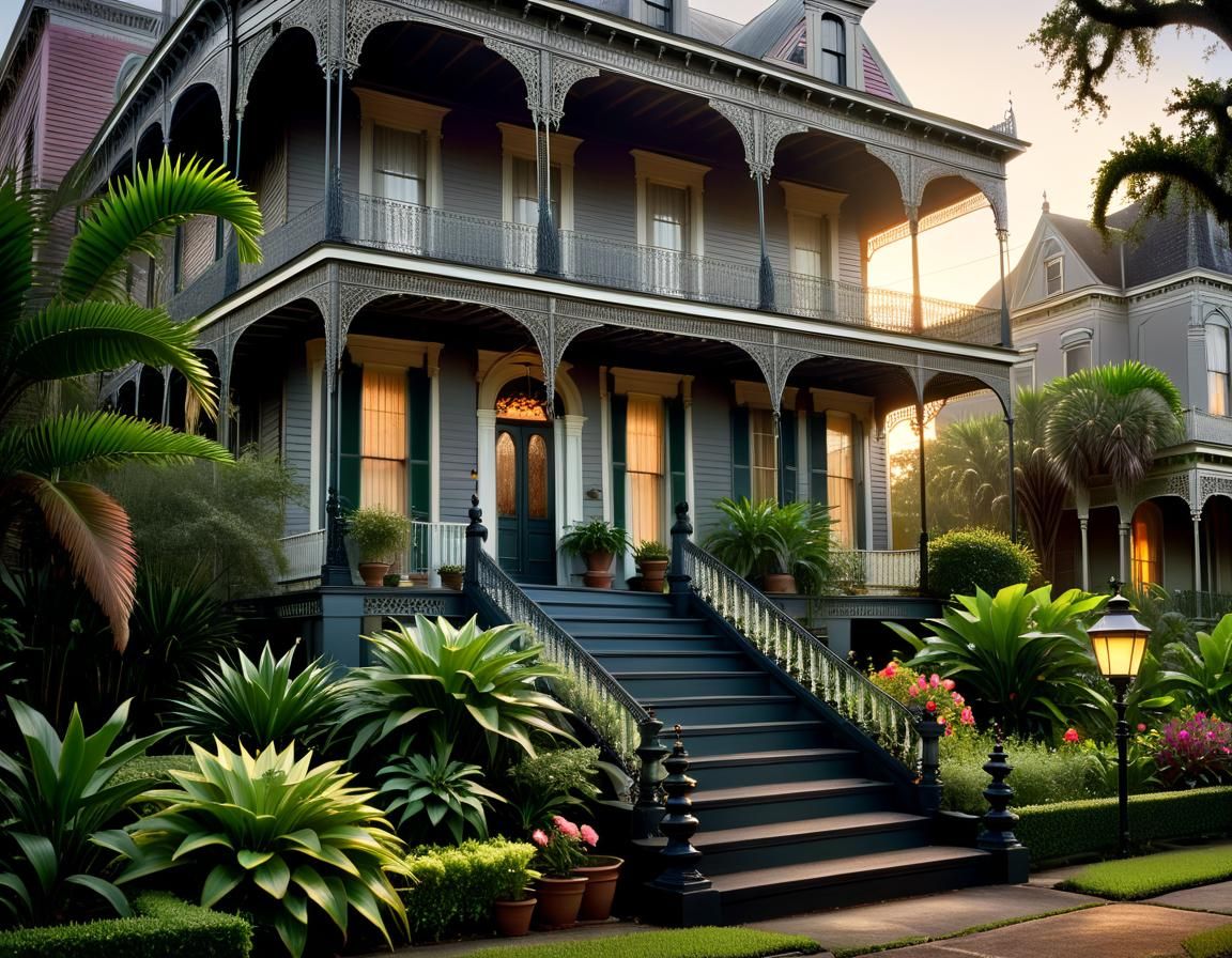 Atmospheric New Orleans Garden District Photograph