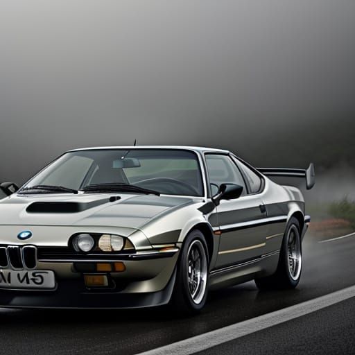 BMW M1 on Misty Road: Hyper-Realistic Automotive Photography