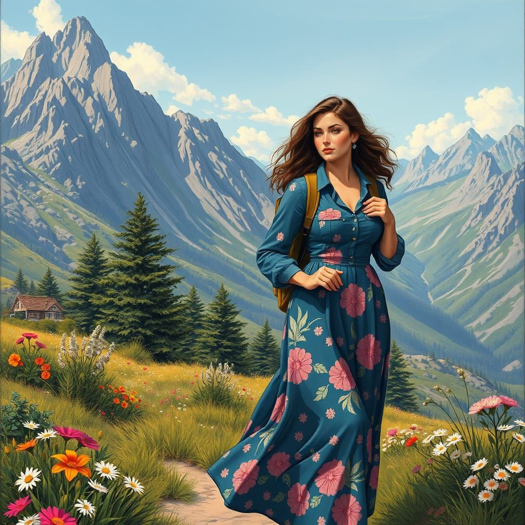 Sultry Summer Adventure in Comic Book Art