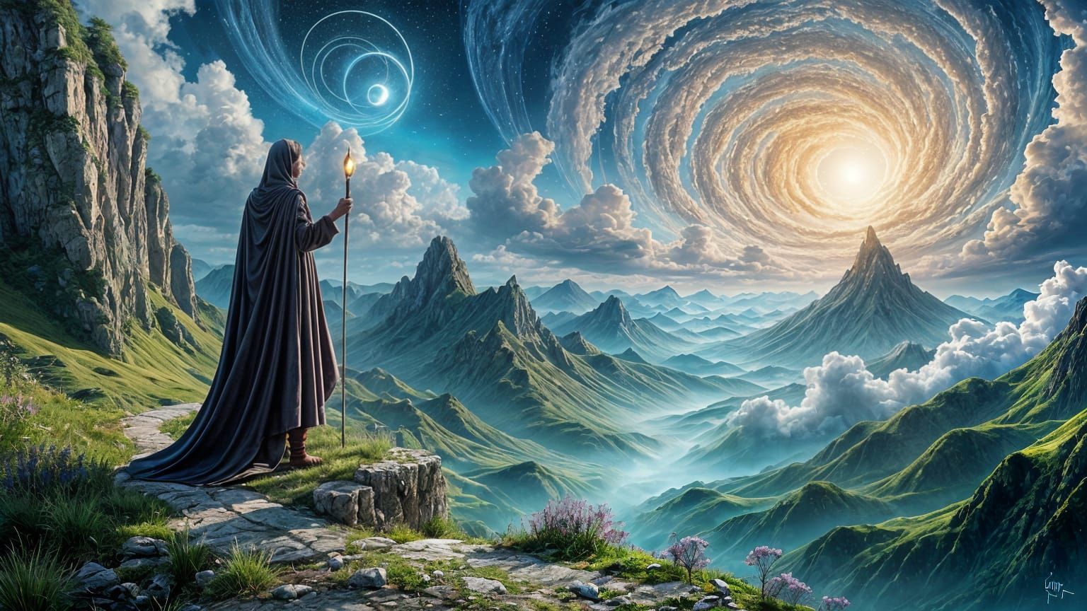 Surreal Dreamscape: Hermit Shows the Way