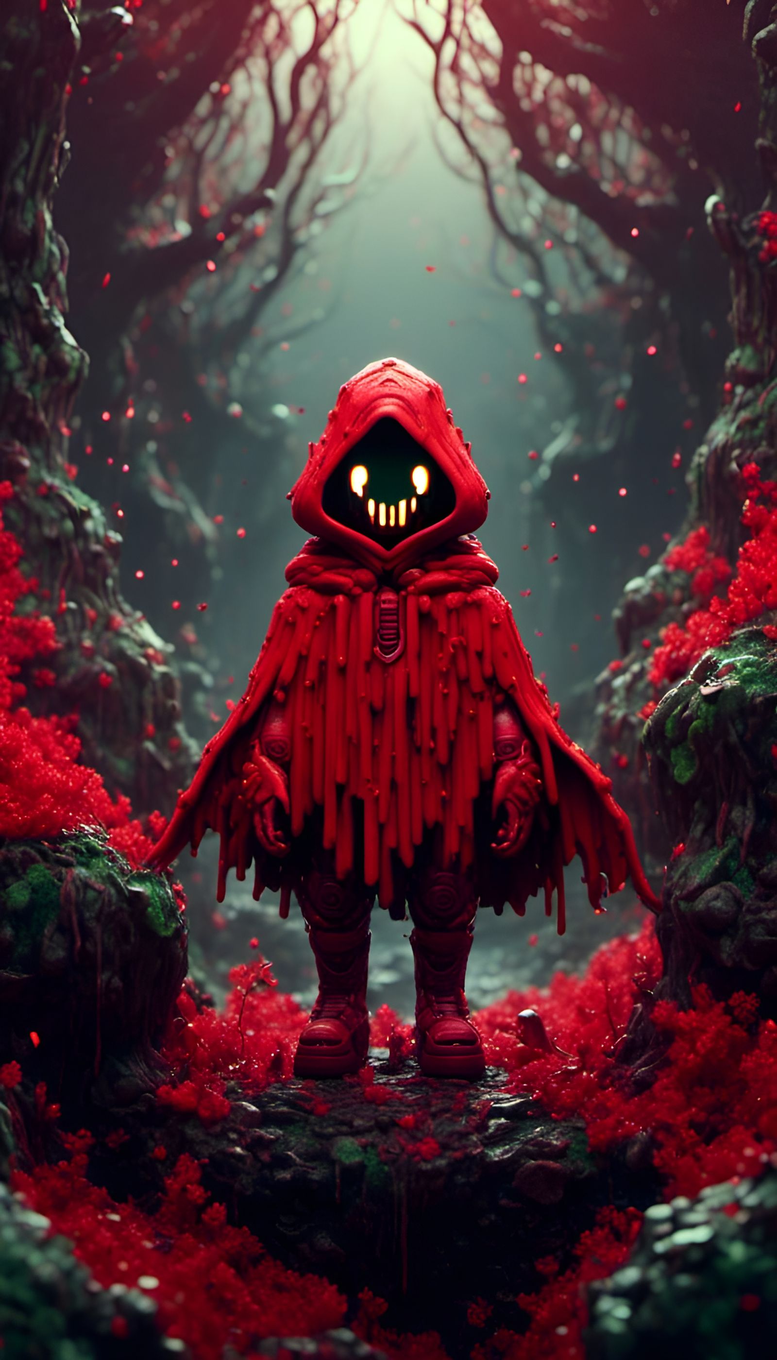 Pixel Art: Doom in the Forest, Red Cloak