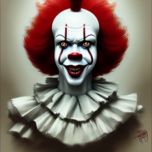 Detailed Pennywise Portrait in Unreal Engine 5