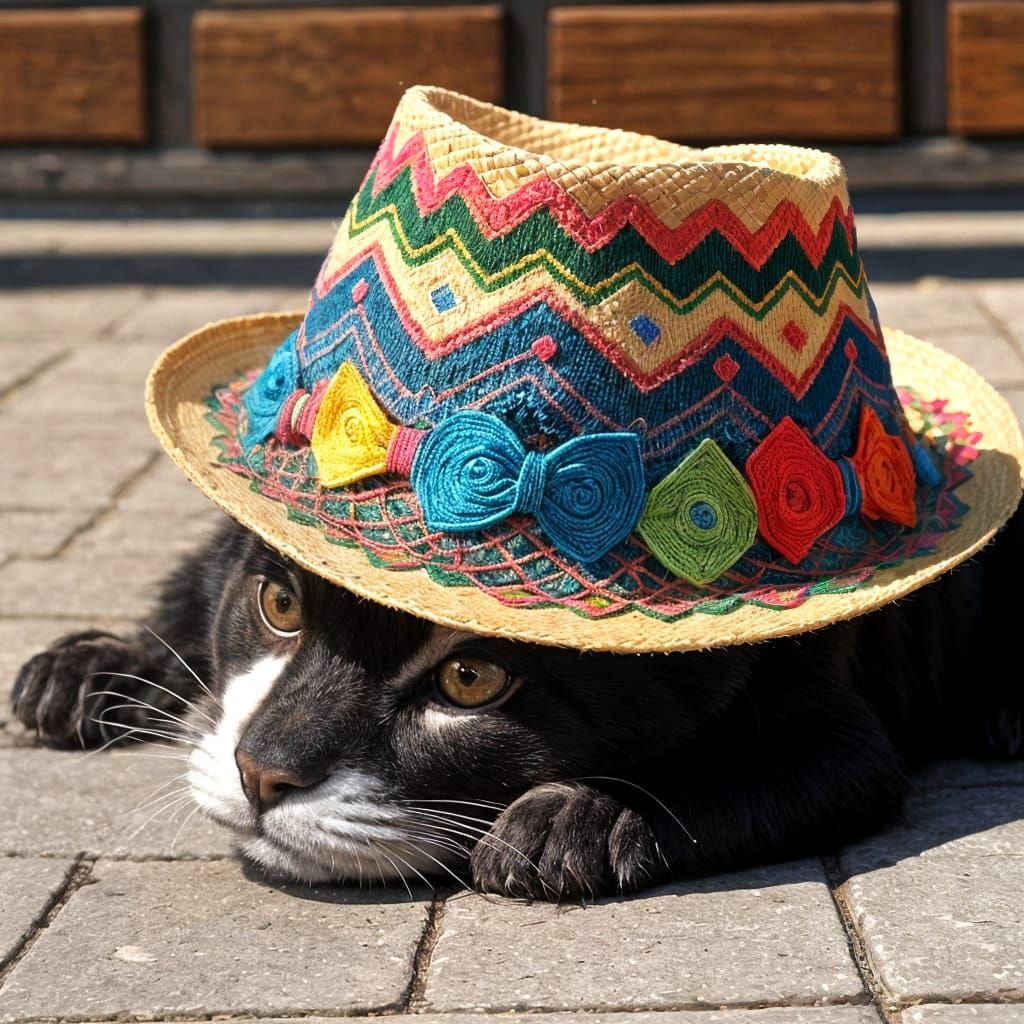Animals Wearing Sombreros: An AI-Generated Image