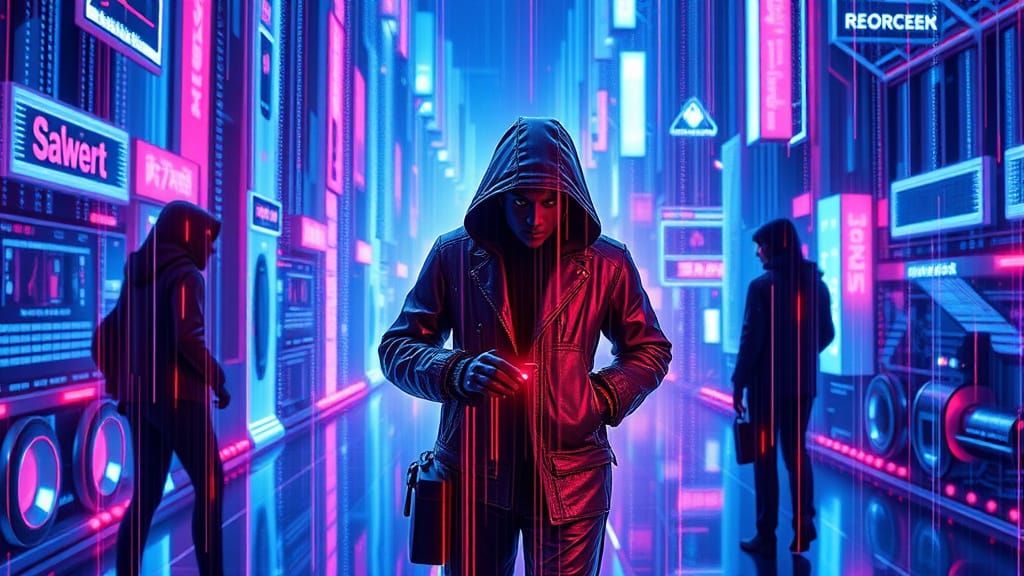 Cyberpunk Cityscape at Night