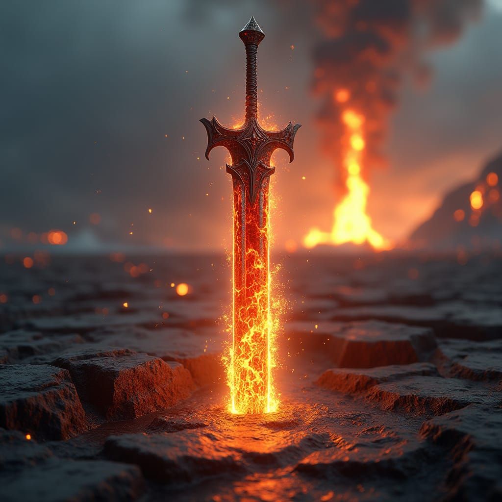 Epic Elemental Sword Erupts with Primal Forces in Cinematic ...