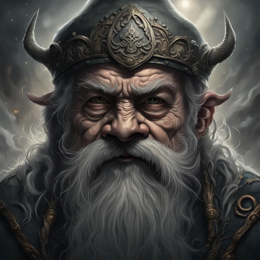 Detailed Portrait of a Battle-Hardened Dwarf