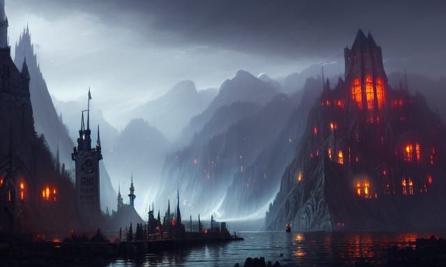 Dark bay