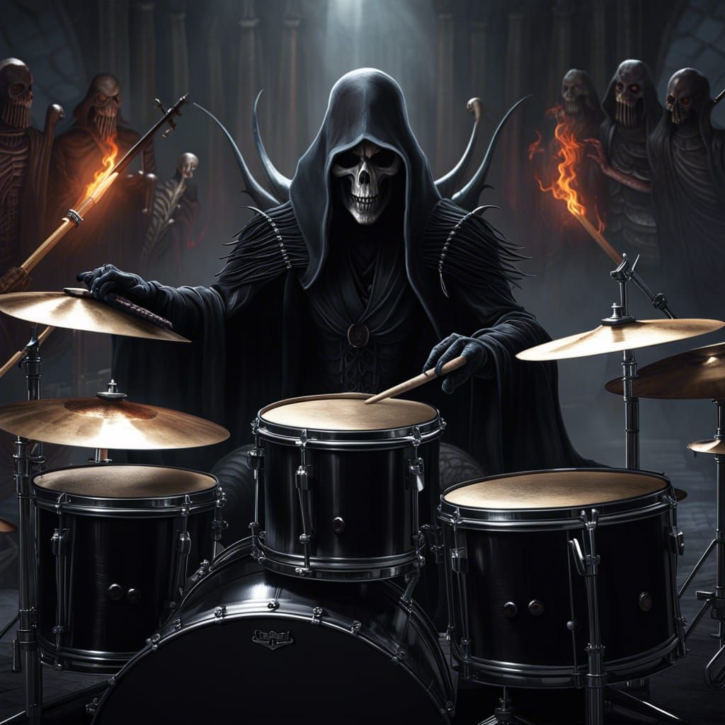 The Grim Reaper Drum Solo in Hell