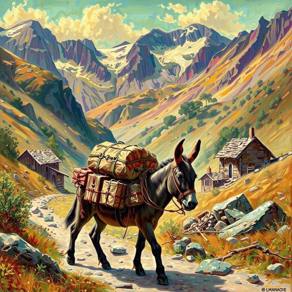 El burro del portal de Belén traficando con droga.