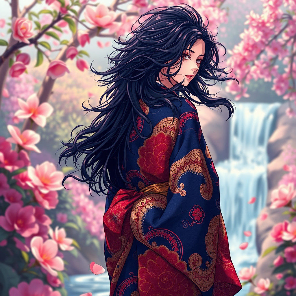 Fauvist Kimono in Quantum Dream Garden