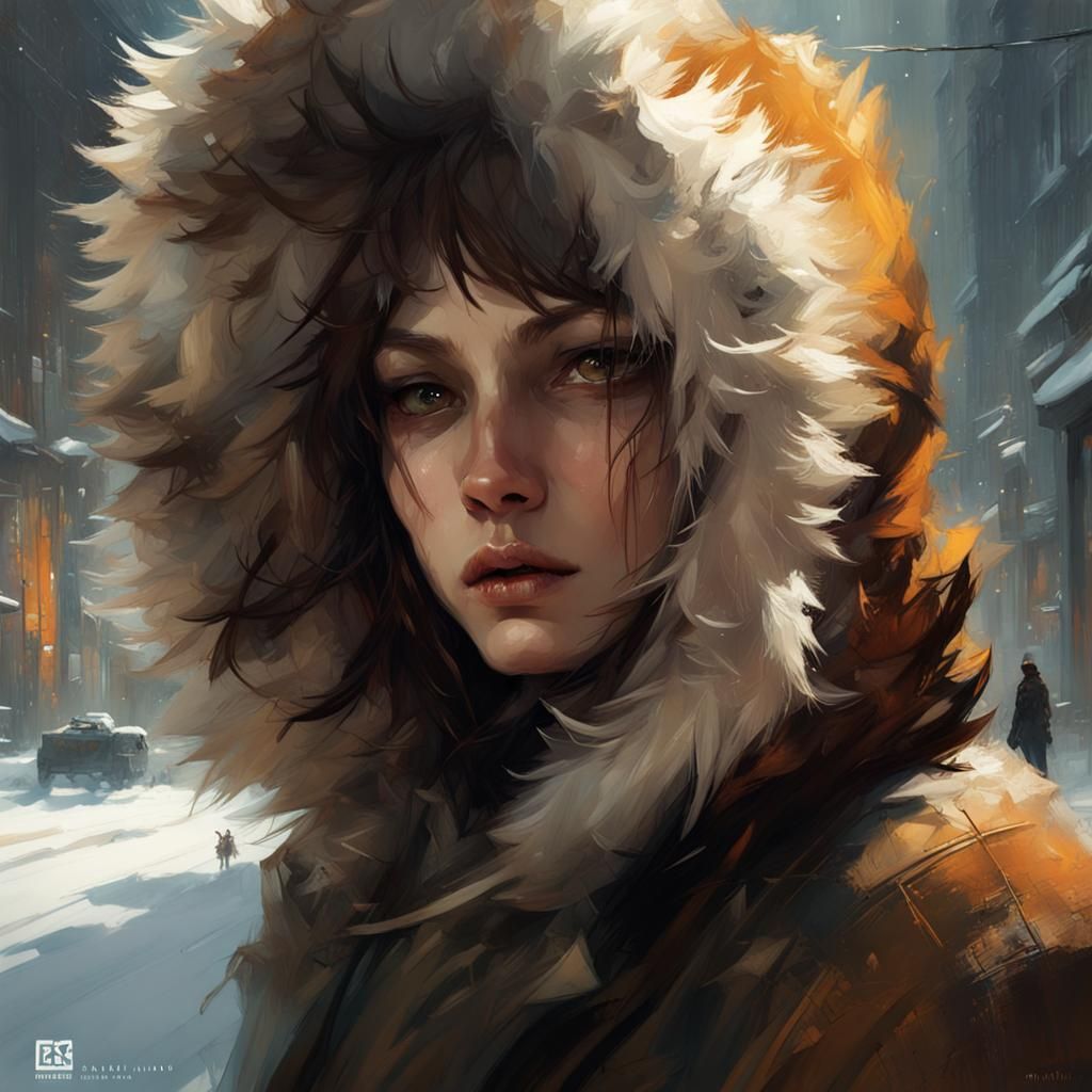 Fluffy Fur Creature in Detailed Digital Art