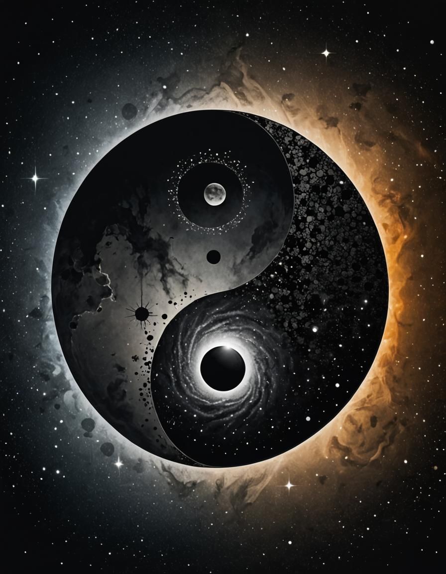 Balanced Light and Dark Duality in Cosmic Scene