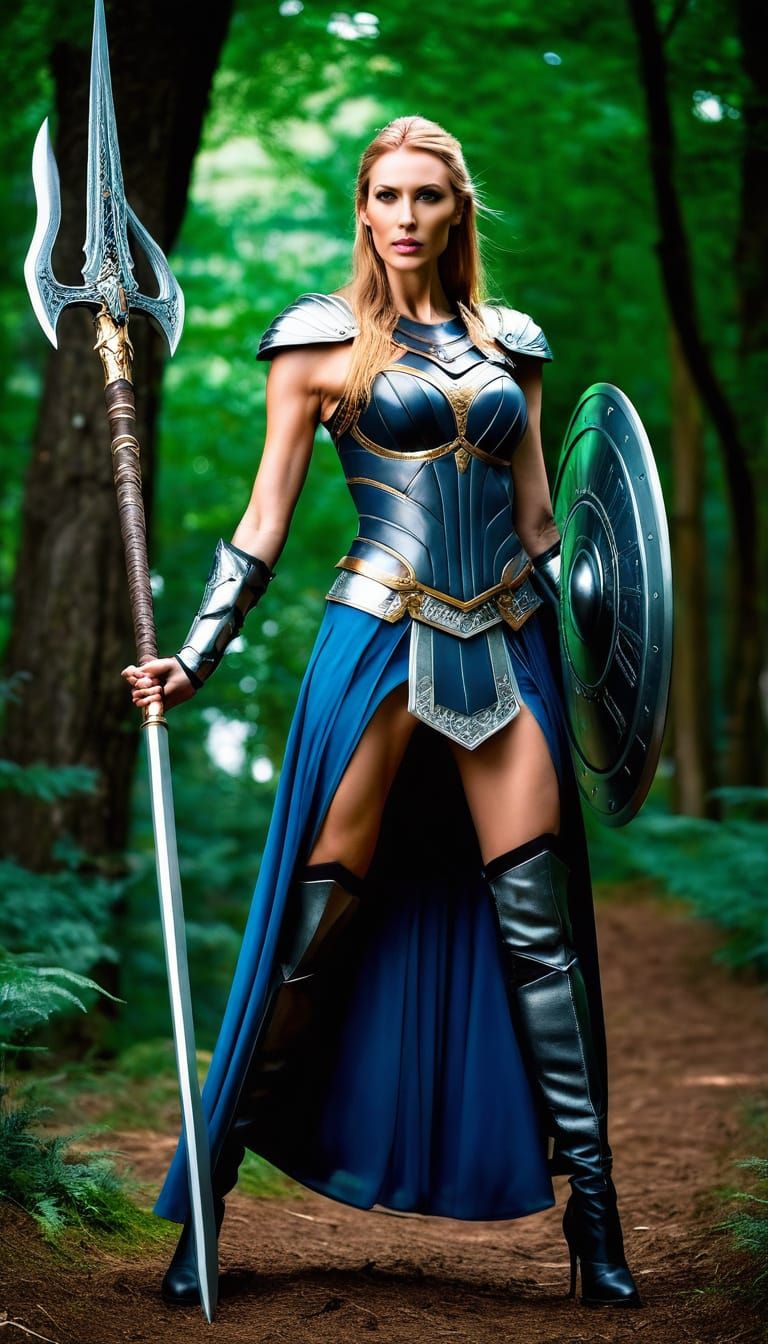 Elegant Valkyrie Ascends to Valhalla