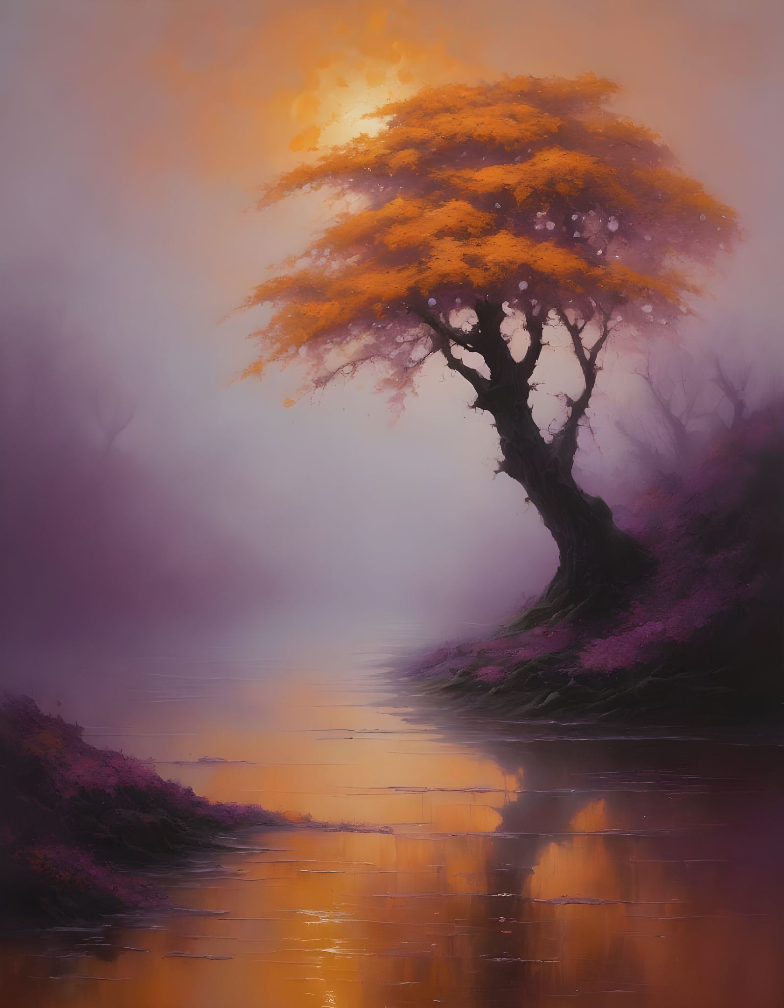 Hushed Amber & Amethyst