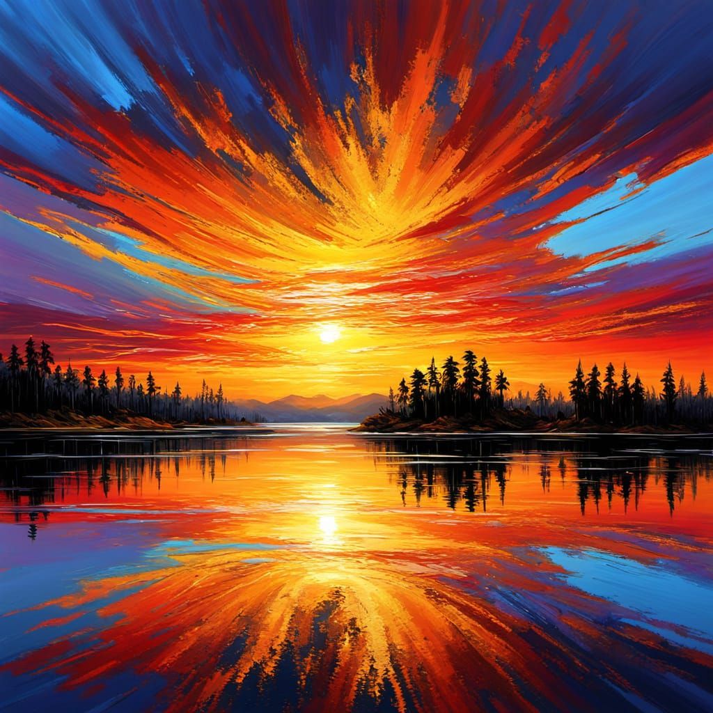 Sunset reflections