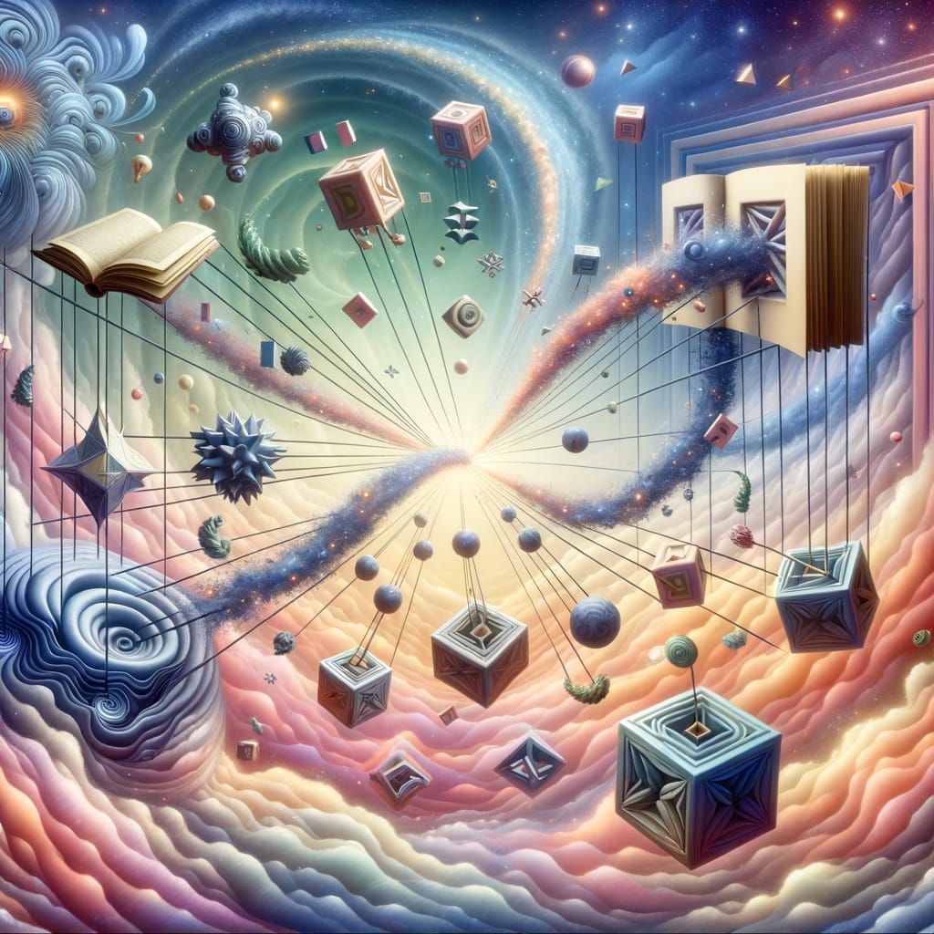 Surreal Abstraction of Attraction Forces in a Dreamscape