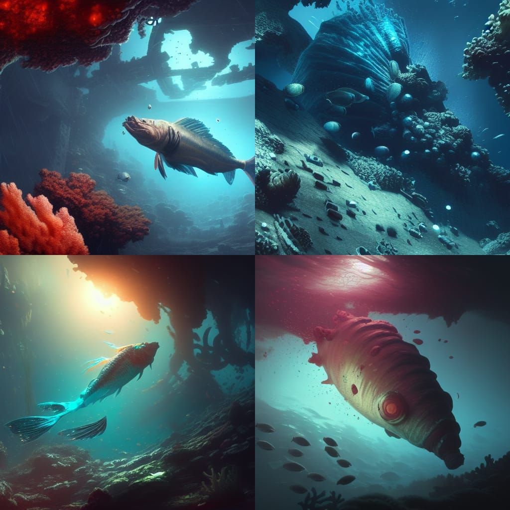 Underwater Deep Sea Ruin in Sinister Style