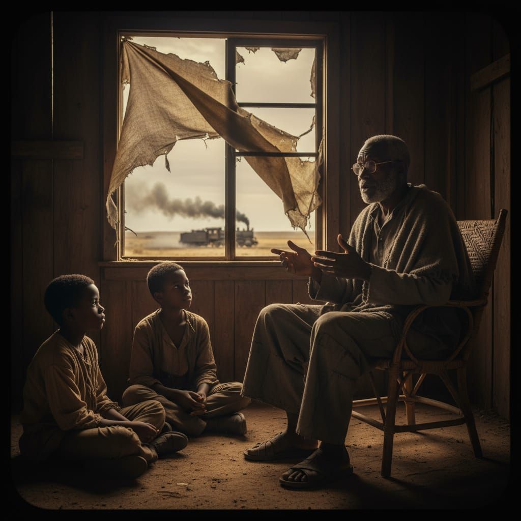 Griot Shares Wisdom with Children by Train