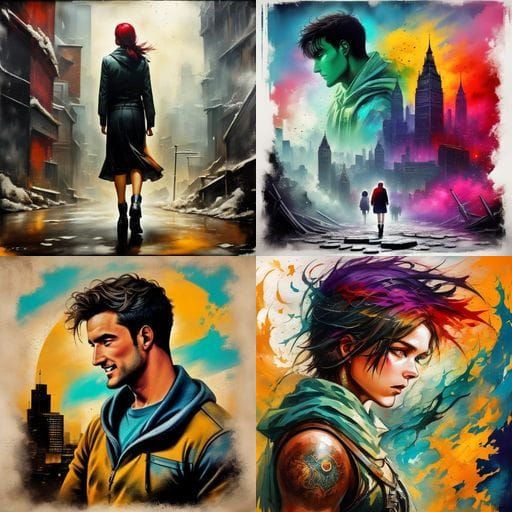 Surreal Figure of Vulnerability Embracing Ethereal Light