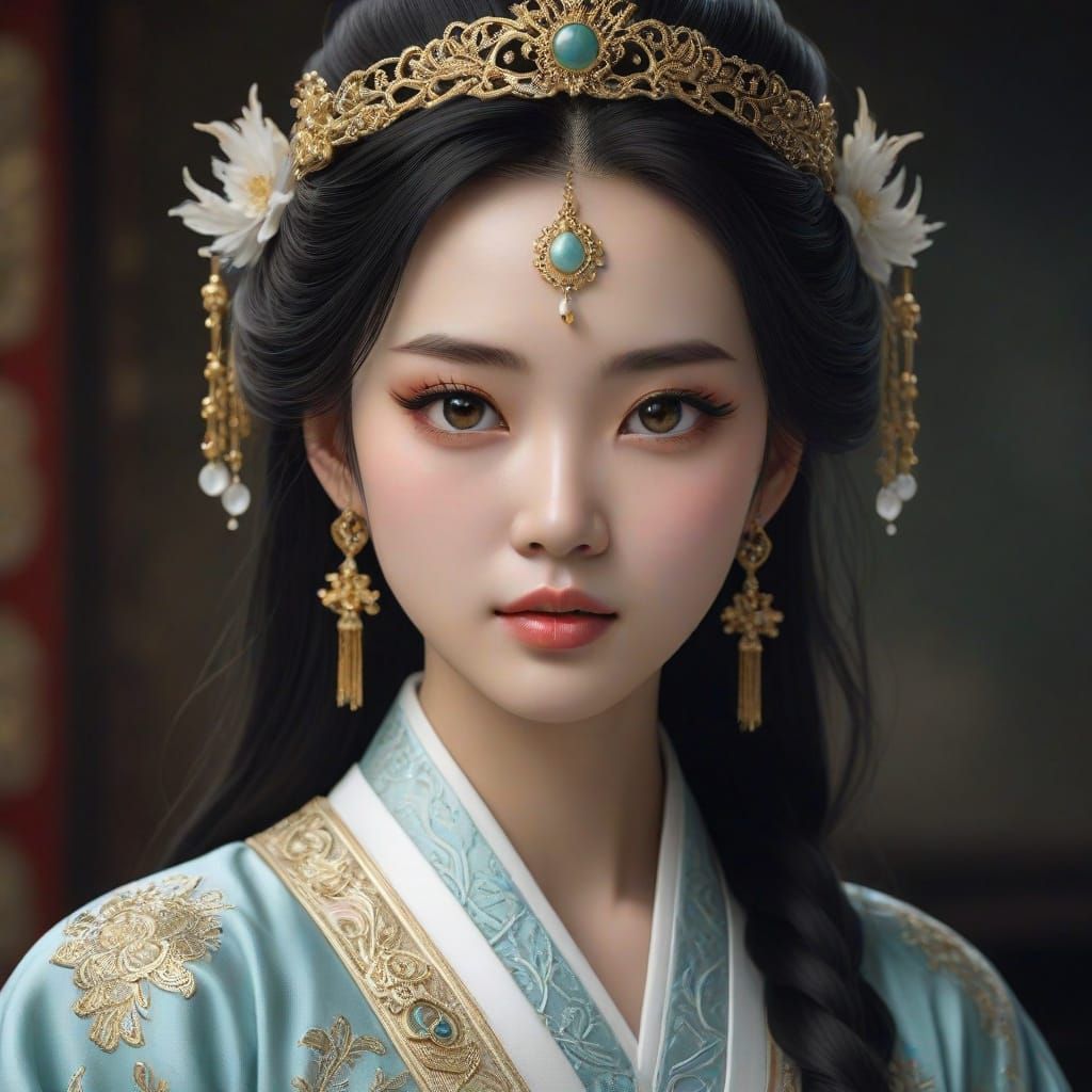 Divine Xianxia Princess Radiates Heavenly Beauty